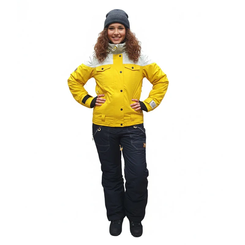 Комбинезон COOl ZONE TAIGA KN1133A белый-темно-желтый-черный от магазина Супер Спорт