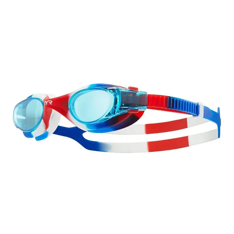 Очки для плавания TYR Vesi Tie Dye Junior голубой от магазина Супер Спорт